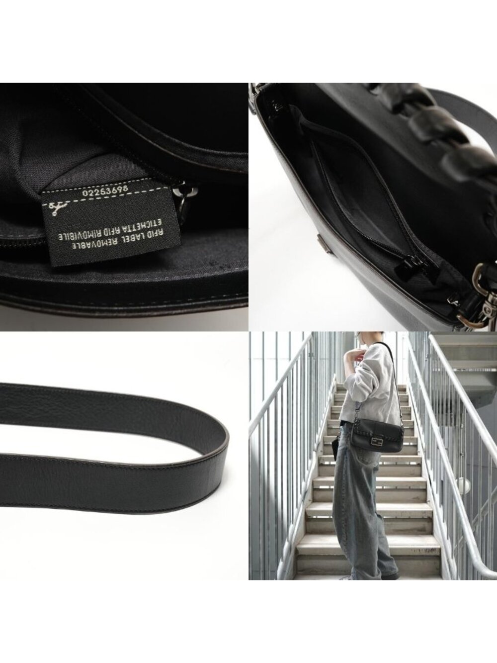 ★SOLD★ Fendi Shoulder Bag Leather Mamma Bucket - Picture 10 of 10